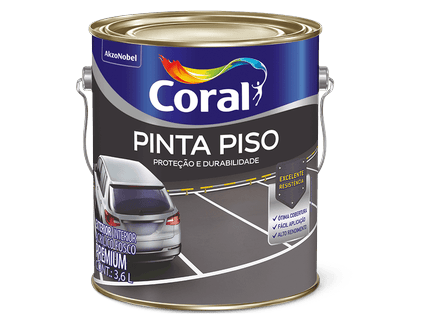 Galão de tinta Coral Pinta Piso 3,6L